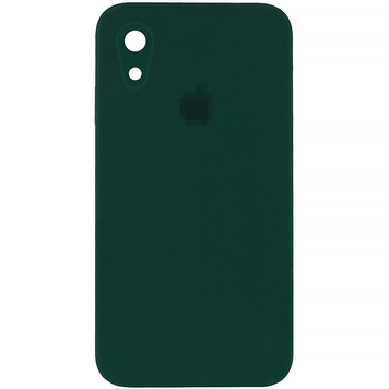 Чохол Silicone Case FULL CAMERA (square side) (на iPhone Xr) (Virid)