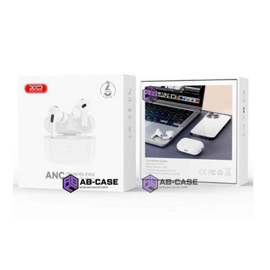 Наушники беспроводные XO EV53 V Full-Featured ANC Noise Canceling Headphones with Buzzer білі