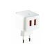 Зарядное устройство 12W (2 USB) XO L61 QC3.0 с кабелем USB - Lightning (White) 3