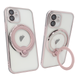 Чехол для iPhone 11 Clear Shining Holder with MagSafe Rose Gold