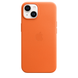 Кожаный чехол Leather Case with MagSafe Orange для iPhone 14