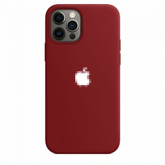 Чохол Silicone Case на iPhone 15 Pro Max FULL (№33 Dark Red)