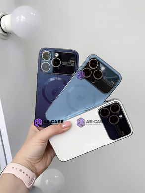 Чехол для iPhone 14 Pro PC Slim Case with MagSafe с защитными линзами на камеру Deep Purple