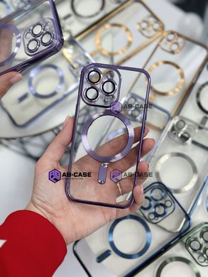 Чохол Shining with MagSafe на iPhone 11 із захисними лінзами на камеру Purple
