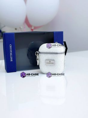 Чехол Swarovski для Airpods 1|2 со стразами White