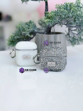 Чехол Swarovski для Airpods 1|2 со стразами White