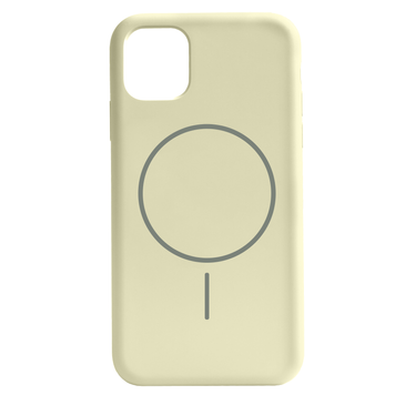 Чехол для iPhone 11 : Silicone Slim MagSafe &ndash; Cream Yellow