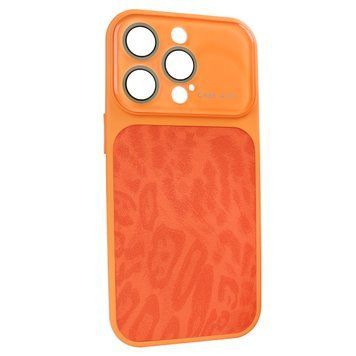 Чехол для iPhone 16 Pro Max : AITO PU-Leather Leopard Case [17 series Design] &ndash; Starry Orange