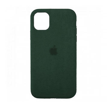 Чехол Alcantara FULL для iPhone (iPhone 11, Green)