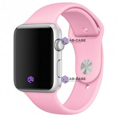 Силиконовый ремешок для Apple Watch (38mm, 40mm, 41mm, №6 Light Pink)