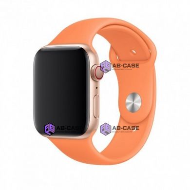 Силиконовый ремешок для Apple Watch (42mm, 44mm, 45mm, 49 mm №56 Papaya, S)