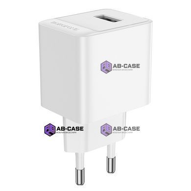 Зарядний пристрій 2,1A (1 USB) BOROFONE BAS11A Erudite (White)