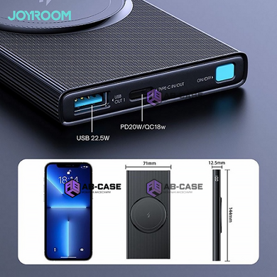 Безпровідний магнітний павербанк Magnetic 10000 mAh 22.5w Joyroom для iPhone MagSafe Power Bank