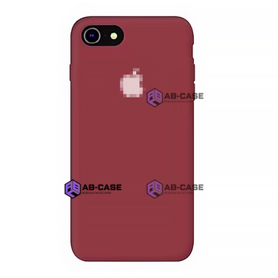 Чохол Silicone Case на iPhone 7/8 FULL (№33 Dark Red)