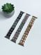 Ремешок Chance Band для Apple Watch : 38mm | 40mm | 41mm | [42mm Series 10-12] &ndash; браслет металлический с кожой Silver-Black 3