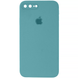 Чехол Silicone Case FULL CAMERA (square side) (для iPhone 7/8 PLUS) (Sea Blue)