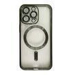 Чехол Shining with MagSafe для iPhone 11 Pro Max с защитными линзами на камеру Dark Green