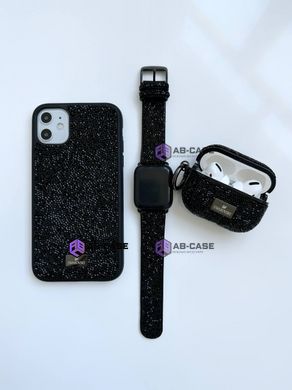 Чохол Swarovski для AirPods 3 із стразами Black