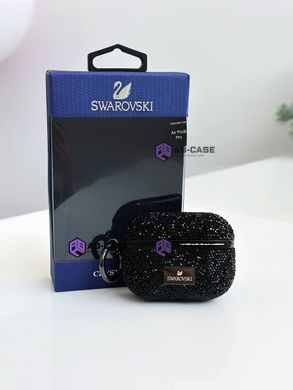 Чохол Swarovski для AirPods 3 із стразами Black