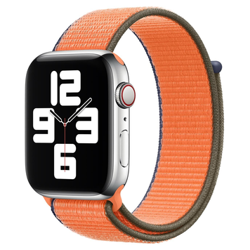 Ремешок для Apple Watch Nylon Loop (42/44/45/46/49mm, Orange Navy)