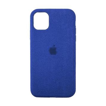 Чехол Alcantara FULL для iPhone (iPhone 11, Midnighte Blue)