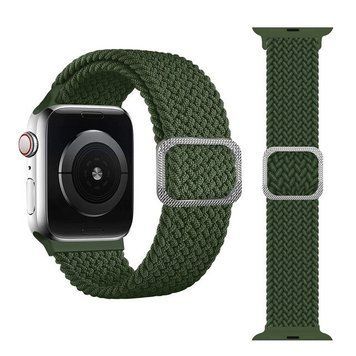 Регулируемый монобраслет на Apple Watch Braided Solo Loop (Dark Green, 38mm, 40mm, 41mm, [42mm Series 10/11])