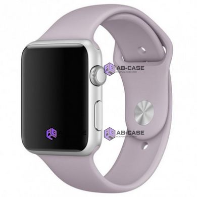 Силиконовый ремешок для Apple Watch (38mm, 40mm, 41mm, №7 Lavender, S)