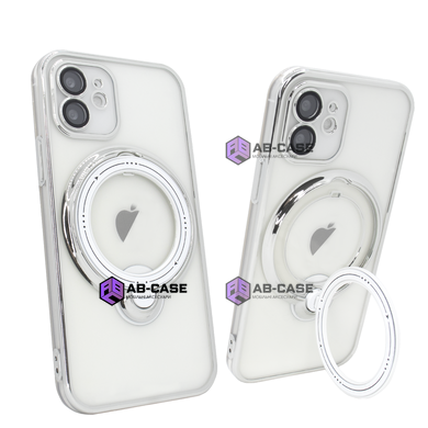 Чехол для iPhone 11 Clear Shining Holder with MagSafe Silver