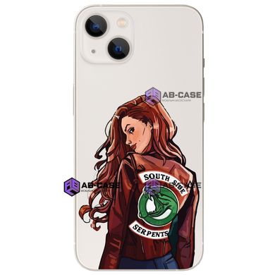 Чохол прозорий Print Girl Southside Serpents на iPhone 13 Pro Max Riverdale