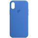Чехол Silicone Case iPhone X/Xs FULL (№63 Capri Blue)