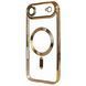 Чехол для iPhone 17 Air : Shining with MagSafe с линзами на камеру &ndash; Gold