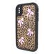 Чехол для iPhone X/XS &ndash; Pretty Things "Leopard & Bows &ndash; Black"