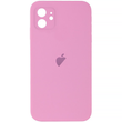 Чехол для iPhone 12 : Silicone Case Full Camera &ndash; Light Pink (№6)