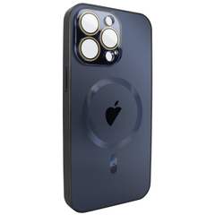 Чехол для iPhone 15 Pro - AG Titanium Case with MagSafe с защитой камеры Black