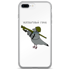 Чехол патриотический Укрпоштовий голуб для iPhone 7 Plus | 8 Plus