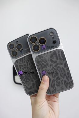 Чохол для iPhone 16 Pro : AITO PU-Leather Leopard Case [17 series Design] &ndash; Black