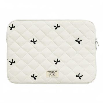Чехол для ноутбука и MacBook (15"&ndash;16") Puffy Bows "Kazum" &ndash; White