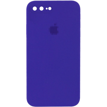 Чохол Silicone Case FULL CAMERA (square side) (на iPhone 7/8 PLUS) (Ultraviolet)