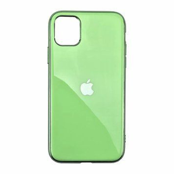 Чохол Silicone Glass Case (на iPhone 11 Pro, Mint Gam)