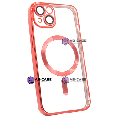 Чехол для iPhone 15 Shining with MagSafe с защитными линзами на камеру Red