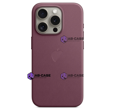 Чохол для iPhone 15 Pro FineWoven Case with MagSafe Mulberry