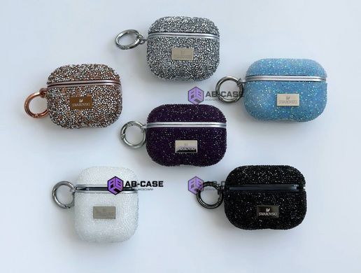 Чехол Swarovski для AirPods 3 со стразами Deep Purple