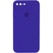Чехол Silicone Case FULL CAMERA (square side) (для iPhone 7/8 PLUS) (Ultraviolet)