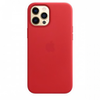 Шкіряний чохол Leather Case with MagSafe Red на iPhone 12 | 12 Pro