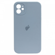 Чохол Silicone Case FULL CAMERA (square side) (на iPhone 12) (Lilac)