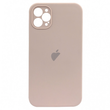Чохол Silicone Case FULL CAMERA (square side) (на iPhone 12 pro Max) (Pink Sand)