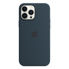 Чехол для iPhone 13 Pro Silicone Case with Magsafe Abyss Blue