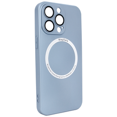 Чехол матовый PC Hard with Magsafe для iPhone 13 Pro c защитой камеры Sierra Blue