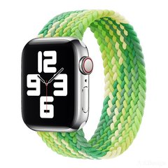 Монобраслет на Apple Watch Braided Solo Loop (Rainbow Green, 42mm, 44mm, 45mm, 49mm S)