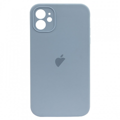 Чехол Silicone Case FULL CAMERA (square side) (для iPhone 12) (Lilac)